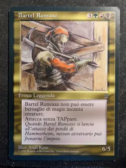 Bartel Runeaxe (Italian) - Legends (MTG) - Image 1