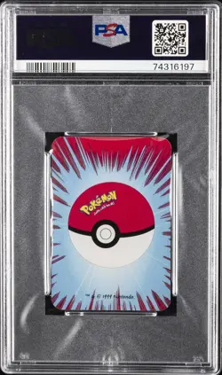 1999 BICYCLE POKEMON MINI PLAYING CARDS RED DECK 9 OF CLUBS HYPNO PSA 10 - Image 2