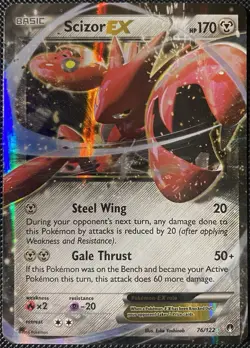 Scizor EX 76/122 Breakpoint Holo - Pokemon Card - Image 1