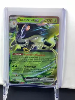 Pokemon TCG Obsidian Flames Toedscruel EX Double Rare Holo Card 022/197 - Image 1