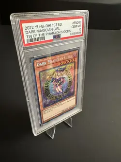 PSA 10 Dark Magician Girl MP22-EN268 Tin Of The Pharaoh's God's DMG Yugioh Card - Image 1