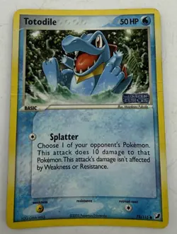 Pokemon TCG Totodile 78/115 EX Unseen Forces Stamped - Image 1