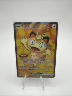 2026 POKEMON MEOWTH EX FULL ART# 107/088 MEGA EVOLUTION PERFECT ORDER - Image 1