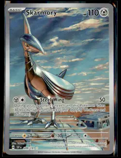 Skarmory 209/191 Illustration Rare Surging Sparks Pokemon Near Mint - Image 1