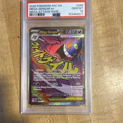 Pokemon Mega Gengar ex Mega Attack Rare Ascended Heroes 269/217 PSA 10 - Image 3
