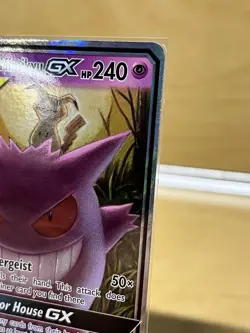 Holographic Gengar & Mimikyu GX #53, Pokemon Team Up Set — Phenomenal Condition - Image 3