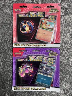 2 x Pokemon TCG Ascended Heroes Tech Sticker Collection Charmander & Gastly - Image 1