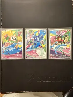 Full Set of 9 Pokemon First Partner Series 1 Illustration Collection English - Image 2