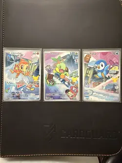 Full Set of 9 Pokemon First Partner Series 1 Illustration Collection English - Image 3