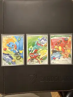 Full Set of 9 Pokemon First Partner Series 1 Illustration Collection English - Image 4