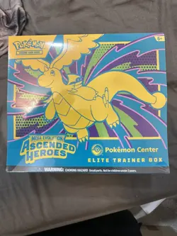 Pokemon TCG Ascended Heroes Pokemon Center ETB Sealed Small rip - Image 1
