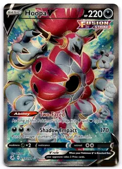 Hoopa V 253/264 Ultra Rare Fusion Strike Pokemon Near Mint - Image 1