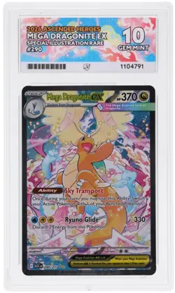 Pokemon TCG Ascended Heroes Mega Dragonite EX 290/217 SIR ACE 10 - Image 3
