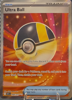 Pokemon TCG Ultra Ball 264/217 ASCEn Ultra Rare Holo Full Art Trainer-Item - Image 1