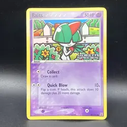 Ralts 81/113 2005 EX Delta Species Pokemon Card Reverse Holo Stamped - Nm - Image 1