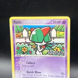 Ralts 81/113 2005 EX Delta Species Pokemon Card Reverse Holo Stamped - Nm - Image 2