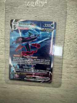 Inteleon VMAX 266/264 Fusion Strike Alternate Art Secret Pokemon Card NM - Image 1