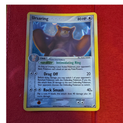 Pokemon Ursaring 18/115 EX Unseen Forces Rare 80 HP Stage 1 English Card - Image 1