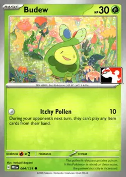 Budew 004/131 Common Prize Pack Series Cards Pokemon Near Mint - Image 1
