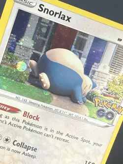 Snorlax 055/078 NM Cosmos Holo Pokemon Go Promo Pokemon Card Free Shipping - Image 3