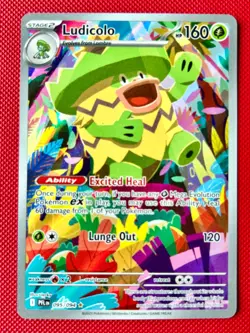 Ludicolo 095/094 Phantasmal Flames Illustration Rare Near Mint Pokemon Card - Image 1