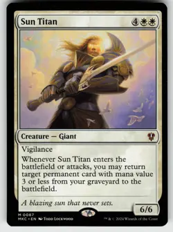 Sun Titan M Commander: Murders at Karlov Manor 87 MTG - Image 1