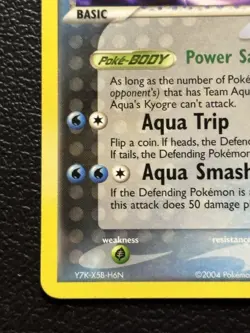 Team Aqua's Kyogre - 3/95 - Pokemon Team Magma vs. Aqua - Non Holo - LP - Image 4