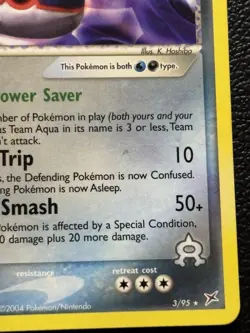 Team Aqua's Kyogre - 3/95 - Pokemon Team Magma vs. Aqua - Non Holo - LP - Image 5