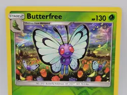 Pokemon Butterfree Reverse Holo 3/149 Near Mint Sun & Moon Rare - Image 2