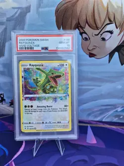 2020 POKEMON SWORD & SHIELD VIVID VOLTAGE #138 RAYQUAZA PSA 10 - Image 1