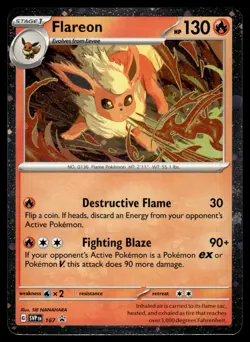FLAREON - 167 Promo Scarlet & Violet Pokemon Cosmo Holo NM - Image 1