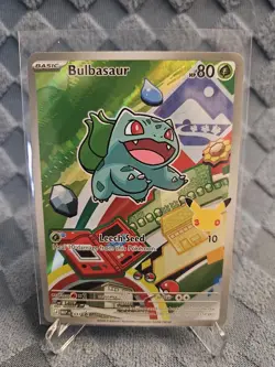 Pokemon TCG Bulbasaur 037 Promo Illustration First Partner 30th Anniversary NM - Image 1