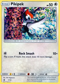 Pokemon! 2017 McDonalds! "Pikipek"! Holo! #11/12! Near Mint-Mint! - Image 1