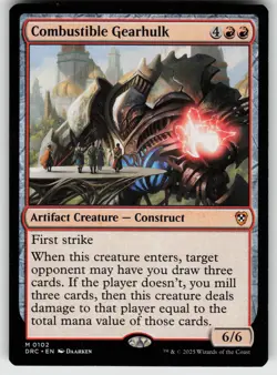 Combustible Gearhulk M Commander 2021 163 MTG - Image 1