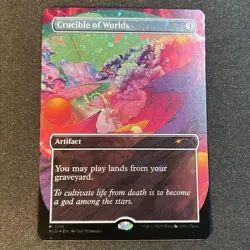 Mtg Galaxy Foil Crucible Of Worlds - Image 1