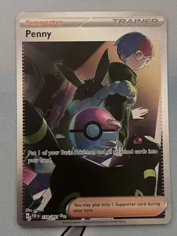 Penny 239/091 Pokemon Paldean Fates Special Illustration Rare NM - Image 1