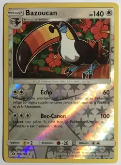 CARTE POKEMON Bazoucan Soleil et Lune 108/149 Reverse Excel. etat, jamais jouee - Image 1