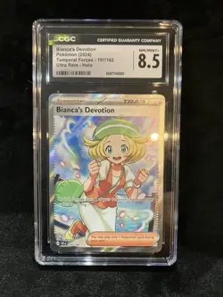 Pokemon TCG Bianca's Devotion 197/162 SV05 Ultra Rare Holo CGC 8.5 - Image 1
