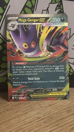 Pokemon TCG Mega Gengar Ex Double Rare Holo 056/094 Phantasmal Flames NM - Image 1