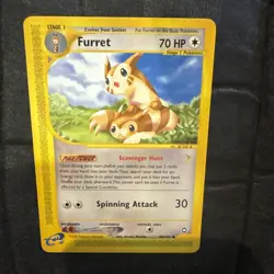Pokemon Furret 48/147 Aquapolis Uncommon 70 HP Stage 1 TCG 2002 light Play! - Image 1