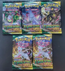 (5) Pokemon 2021 Evolving Skies Booster Packs - Image 1