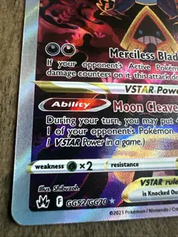 Pokemon TCG Hisuian Samurott VSTAR GG52/GG70 Crown Zenith: Galarian Gallery Rare - Image 3