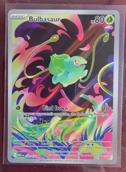 Pokemon TCG Bulbasaur 133/132 IIllustration Rare Mega Evolution - Image 1