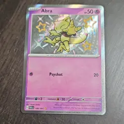 Pokemon Abra Shiny Rare Holo 148/091 SV: Paldean Fates 50 HP - Image 1