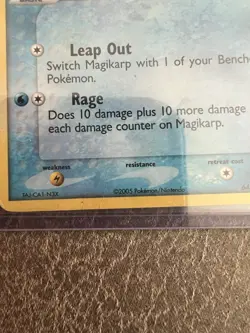 Pokemon Magikarp EX Deoxys 64/107 Reverse Holo English 2005 Card - Image 2