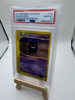 2001 Pokemon Japanese Gengar Holo PSA 10 Expedition 1st Edition #117 - Image 1
