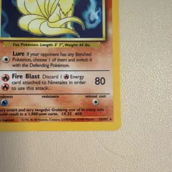 Pokemon Ninetales 12/102, Base Set Holo - Image 3