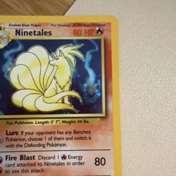 Pokemon Ninetales 12/102, Base Set Holo - Image 4