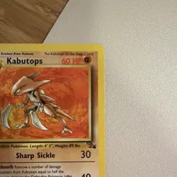 LP Pokemon TCG Kabutops 24/62 Fossil Set Non Holo Rare Unlimited WOTC 1999 LP - Image 4