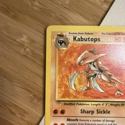 LP Pokemon TCG Kabutops 24/62 Fossil Set Non Holo Rare Unlimited WOTC 1999 LP - Image 5